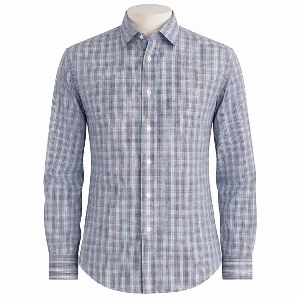 NWOT Esquire Mens Long Sleeve Button Down Performance Slim Fit 15 1/2 (32/22)